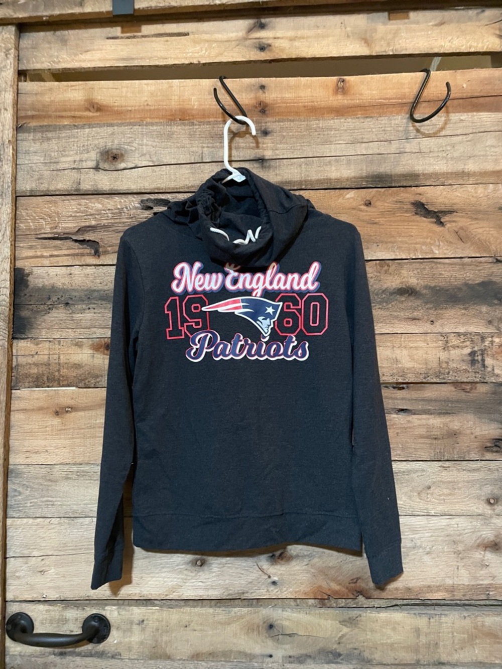 New England Patriots Kids Black Pullover Hoodie